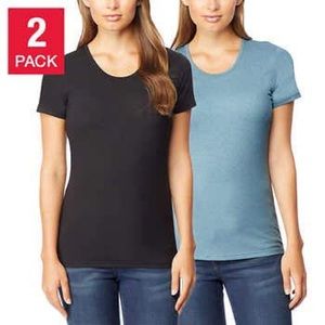 2PK COOL Fabric Short Sleeve Scoop Neck
